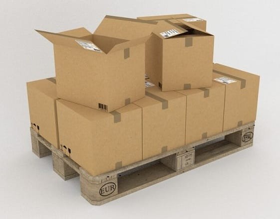 cargo boxes in