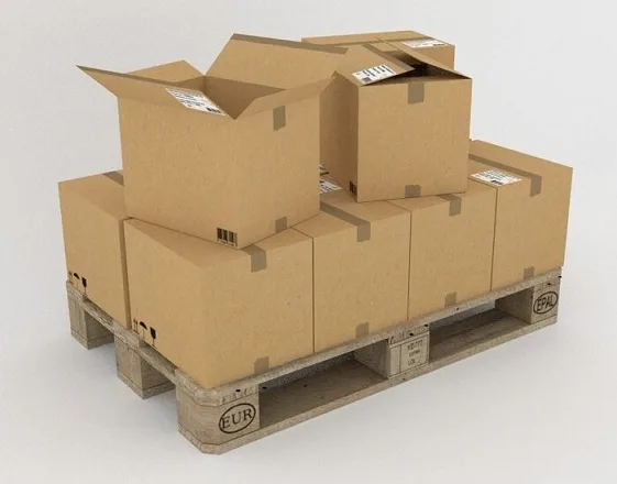 cargo boxes in